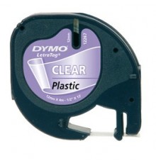 NASTRO IN PLASTICA DYMO LETRATAG 12MMX4M TRASPARENTE 122670