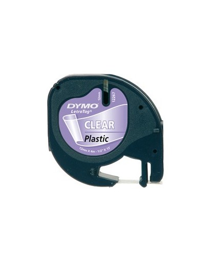 NASTRO IN PLASTICA DYMO LETRATAG 12MMX4M TRASPARENTE 122670