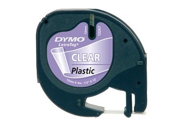 NASTRO IN PLASTICA DYMO LETRATAG 12MMX4M TRASPARENTE 122670