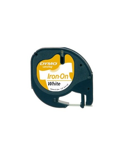 NASTRO DYMO LETRATAG 12MMX2M BIANCO DA STIRARE