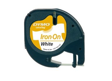 NASTRO DYMO LETRATAG 12MMX2M BIANCO DA STIRARE