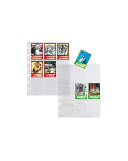 10 buste forate ATLA K 21x29,7cm porta 9 figurine SEI ROTA