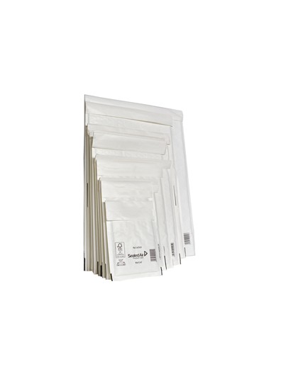 10 BUSTE IMBOTTITE BIANCHE G 24X33CM UTILE MAIL LITE