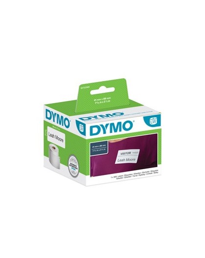 ROTOLO 300 ETICHETTE BADGE RIMOV. 41X89MM X DYMO LW 113560