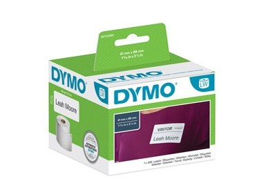 ROTOLO 300 ETICHETTE BADGE RIMOV. 41X89MM X DYMO LW 113560