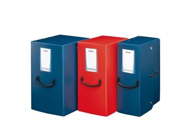 SCATOLA ARCHIVIO PICK UP BLU 35X25 D.12CM FELLOWES