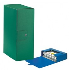 Scatola progetto C32 25x35cm dorso 12 verde ESSELTE