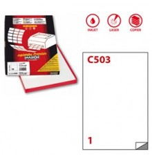 Etichetta adesiva C/503 bianca extra forte 100fg A4 21x29,7cm (1et/fg) Markin