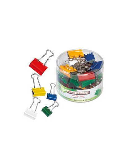 BARATTOLO 60 DOUBLE CLIPS ASSORTITE ART.566