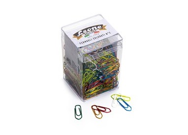 BARATTOLO 500 FERMAGLI COLORI METAL N.2 MM26 LEONE COLOR