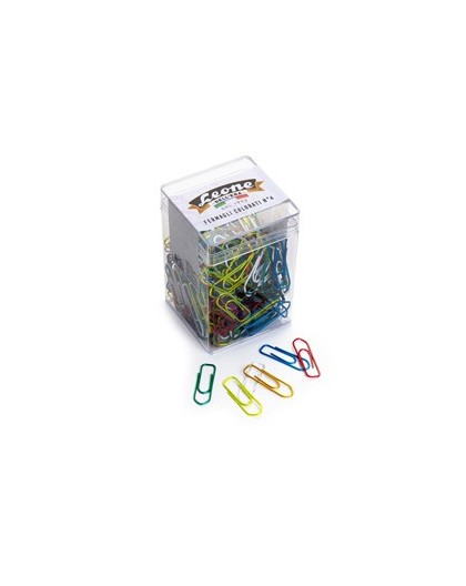 BARATTOLO 250 FERMAGLI COLORI METAL N.4 MM32 LEONE COLOR