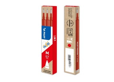 SET 3 REFILL SFERA FRIXIONball 0.7mm ROSSO PILOT