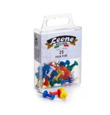 SCATOLA 25 SPILLI CARTOGRAFICI CLESSIDRA COLORI ASSORT.LEONE COLOR