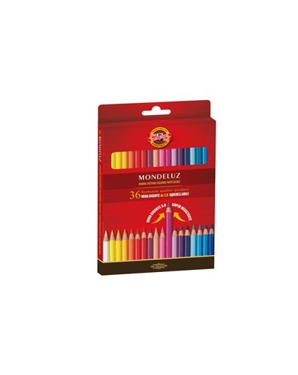 ASTUCCIO 36 MATITE COLORATE ACQUARELLO KOHINOOR