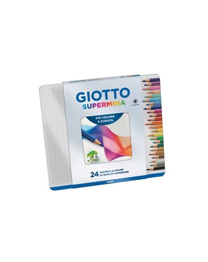 ASTUCCIO METALLO 24 PASTELLI SUPERMINA GIOTTO