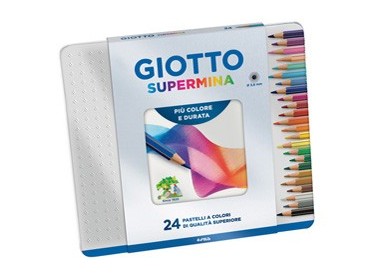 ASTUCCIO METALLO 24 PASTELLI SUPERMINA GIOTTO