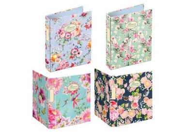 Raccoglitore a 4 anelli Pigna Nature Flowers 27X32cm anelli 30mm