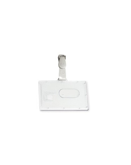 PORTABADGE RIGIDO POCKET L460 53X85MM C/CLIP IN PLASTICA