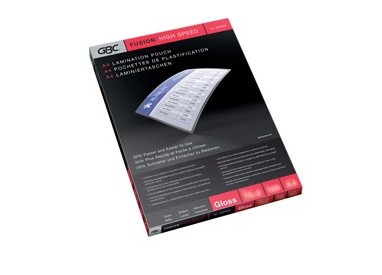 Scatola 25 pouches 2x75mic 228x303mm A4+ pre-forata GBC