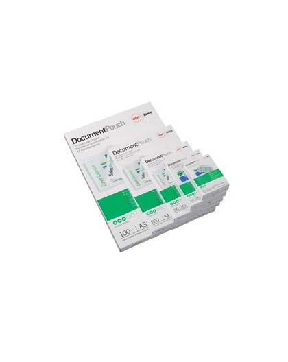 Scatola 25 pouches 2x75mic 216x303mm A4 Peel'n Stick GBC