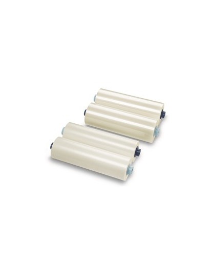 2 BOBINE FILM X PLASTIFICAZIONE 305MMX75MT 75MIC. LUCIDO