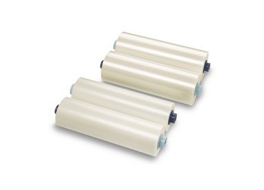 2 BOBINE FILM X PLASTIFICAZIONE 305MMX75MT 75MIC. LUCIDO