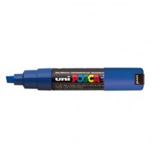 Marcatore UNI POSCA PC8K p.scalpello 8mm blu UNI MITSUBISHI