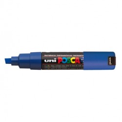 Marcatore UNI POSCA PC8K p.scalpello 8mm blu UNI MITSUBISHI