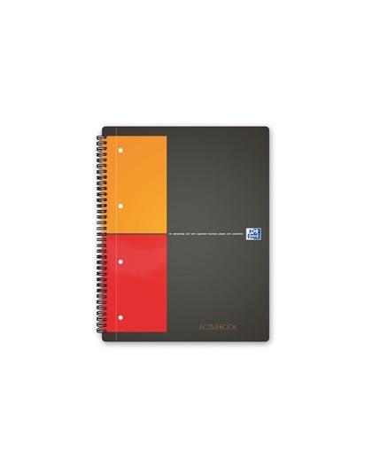 Maxi spiralato 240X297mm 5mm c/margine 80gr 80fg Activebook OXFORD