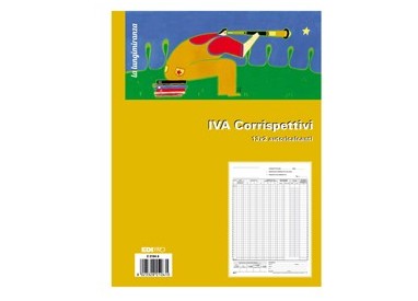 REGISTRO PRIMA NOTA IVA CORRISPETTIVI 29,7X23 13/13 FG AUTORIC. E2104A