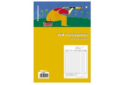 REGISTRO PRIMA NOTA IVA CORRISPETTIVI 29,7X23 25/25 FG AUTORIC. E2102A