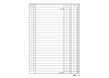 REGISTRO CASSA ENTRATE/USCITE 24X17 100PAG. E2686