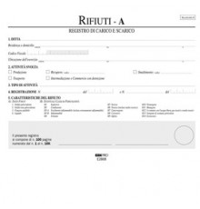 REGISTRO CARICO/SCARICO RIFIUTI DETENTORI MOD.A 22,5X29,7 100PAG. E2868