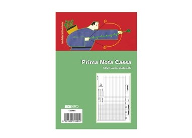 BLOCCO PRIMA NOTA CASSA 50/50 FOGLI AUTORIC. 14,8X23 E5349A