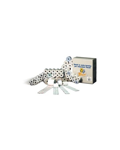 BLISTER 10 ROTOLI CARTA CALCOLO 57MM X 28MT Ø 58MM 55gr