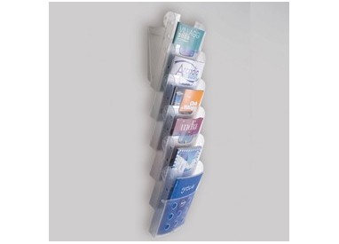 SET 6 VASCHETTE PORTARIVISTE A4 DA PARETE STK6