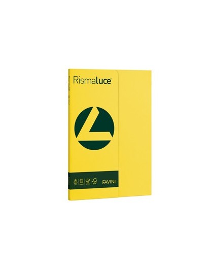 Carta RISMALUCE SMALL A4 200gr 50fg giallo sole 53 FAVINI