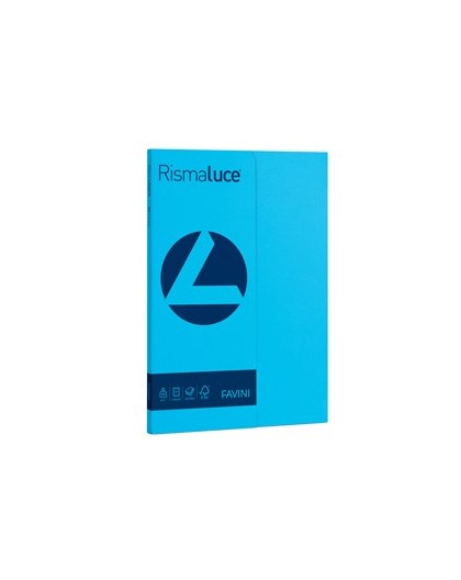 Carta RISMALUCE SMALL A4 200gr 50fg azzurro 55 FAVINI