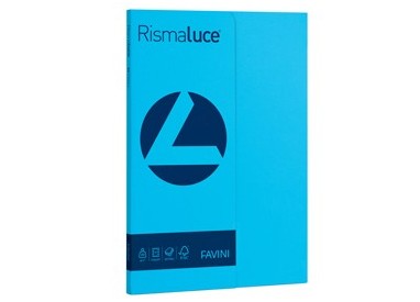 Carta RISMALUCE SMALL A4 200gr 50fg azzurro 55 FAVINI