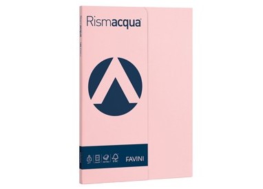 Carta RISMACQUA SMALL A4 90gr 100fg rosa 10 FAVINI