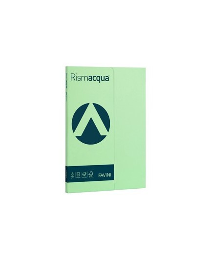 Carta RISMACQUA SMALL A4 90gr 100fg verde chiaro 09 FAVINI