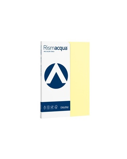 Carta RISMACQUA SMALL A4 90gr 100fg mix 5 colori FAVINI
