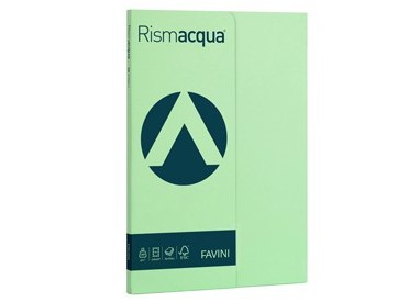 Carta RISMACQUA SMALL A4 200gr 50fg verde chiaro 09 FAVINI