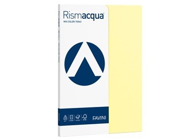 Carta RISMACQUA SMALL A4 200gr 50fg mix 5 colori FAVINI