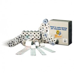 BLISTER 10 ROTOLI CARTA CALCOLO 57MM X 40MT Ø 65MM