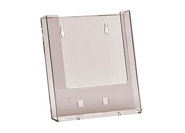 PORTA DEPLIANT A5 DA PARETE TRASPARENTE