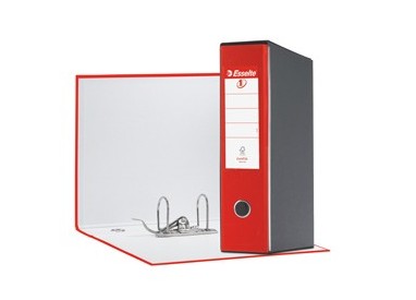 Registratore EUROFILE G55 rosso dorso 8cm f.to protocollo ESSELTE