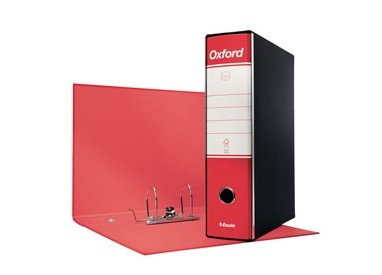 Registratore OXFORD G85 rosso dorso 8cm f.to protocollo ESSELTE