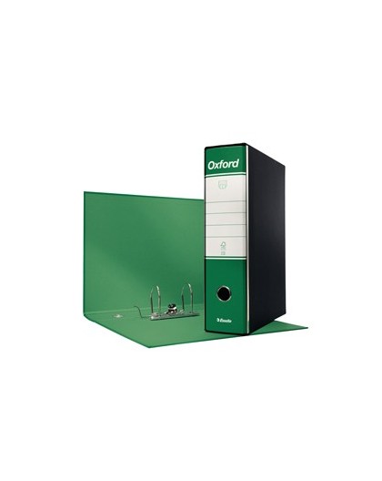 Registratore OXFORD G85 verde dorso 8cm f.to protocollo ESSELTE