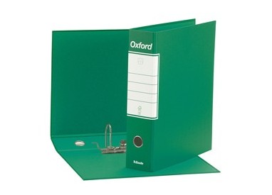 Registratore OXFORD G83 verde dorso 8cm f.to commerciale ESSELTE